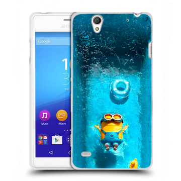 Пластиковый чехол на Sony Xperia C4 с принтом Миньоны Пластиковый чехол на Sony Xperia C4 с принтом Миньоны