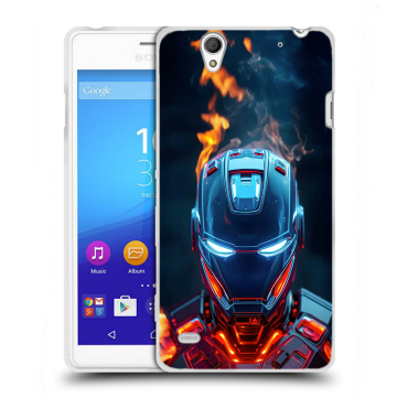Пластиковый чехол на Sony Xperia C4 с принтом IronMan Железный человек