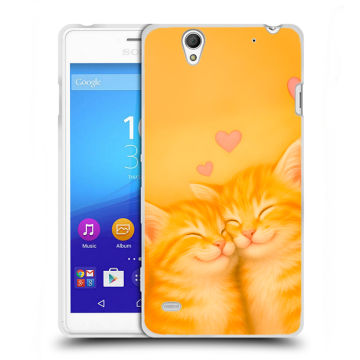 Пластиковый чехол на Sony Xperia C4 с принтом Милые котята Пластиковый чехол на Sony Xperia C4 с принтом Милые котята