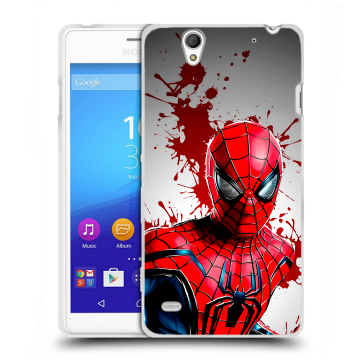 Пластиковый чехол на Sony Xperia C4 с принтом Spiderman Человек паук