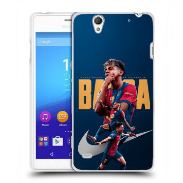 Пластиковый чехол на Sony Xperia C4 с принтом Барселона Barca Yamal Пластиковый чехол на Sony Xperia C4 с принтом Барселона Barca Yamal