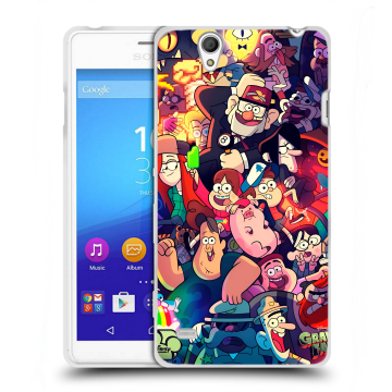Пластиковый чехол на Sony Xperia C4 с принтом Gravity Falls Гравити Фолз Пластиковый чехол на Sony Xperia C4 с принтом Gravity Falls Гравити Фолз