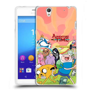 Пластиковый чехол на Sony Xperia C4 с принтом Adventure time Время приключений