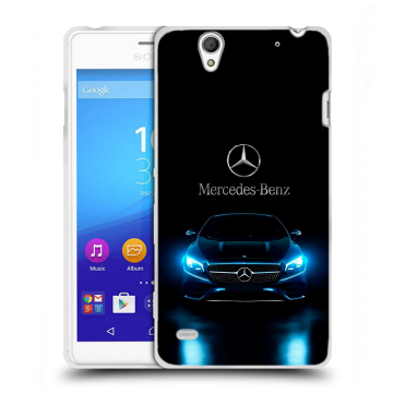 Пластиковый чехол на Sony Xperia C4 с принтом Mercedes Мерседес
