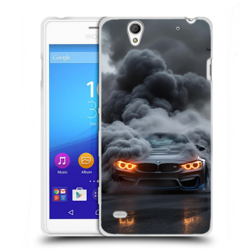 Пластиковый чехол на Sony Xperia C4 с принтом BMW БМВ Пластиковый чехол на Sony Xperia C4 с принтом BMW БМВ