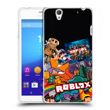 Пластиковый чехол на Sony Xperia C4 с принтом Roblox Роблокс