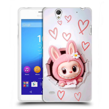 Пластиковый чехол на Sony Xperia C4 с принтом Labubu Лабубу