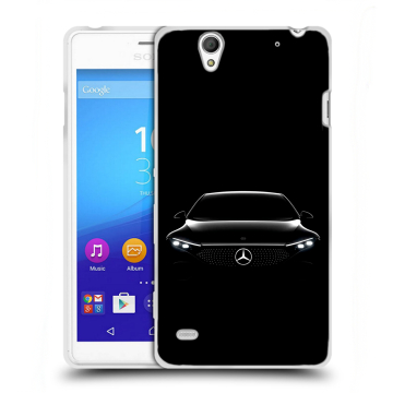 Пластиковый чехол на Sony Xperia C4 с принтом Mercedes Мерседес