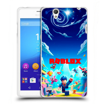 Пластиковый чехол на Sony Xperia C4 с принтом Roblox Роблокс