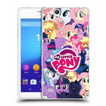 Пластиковый чехол на Sony Xperia C4 с принтом My little pony Дружба чудо
