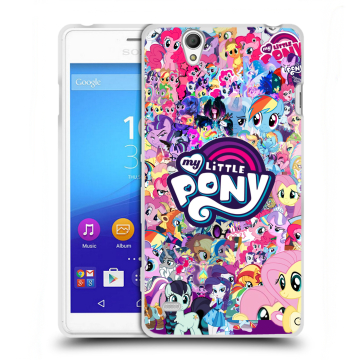 Пластиковый чехол на Sony Xperia C4 с принтом My little pony Дружба чудо Пластиковый чехол на Sony Xperia C4 с принтом My little pony Дружба чудо