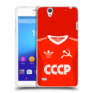 Пластиковый чехол на Sony Xperia C4 с принтом Флаг Герб СССР