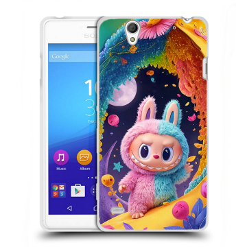 Пластиковый чехол на Sony Xperia C4 с принтом Labubu Лабубу