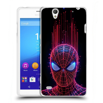 Пластиковый чехол на Sony Xperia C4 с принтом Spiderman Человек паук Пластиковый чехол на Sony Xperia C4 с принтом Spiderman Человек паук
