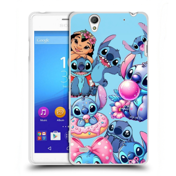 Пластиковый чехол на Sony Xperia C4 с принтом Лило и Стич