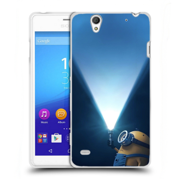 Пластиковый чехол на Sony Xperia C4 с принтом Миньоны Пластиковый чехол на Sony Xperia C4 с принтом Миньоны