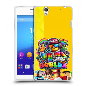 Пластиковый чехол на Sony Xperia C4 с принтом Roblox Роблокс