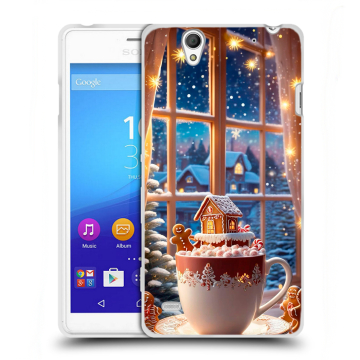 Пластиковый чехол на Sony Xperia C4 с принтом Новый год