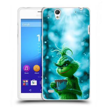 Пластиковый чехол на Sony Xperia C4 с принтом Новый год гринч