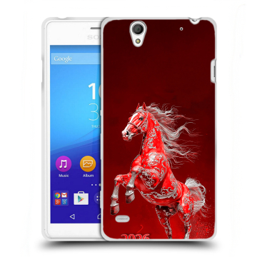 Пластиковый чехол на Sony Xperia C4 с принтом Новый год