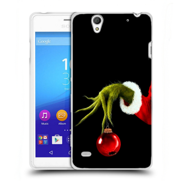 Пластиковый чехол на Sony Xperia C4 с принтом Новый год Гринч