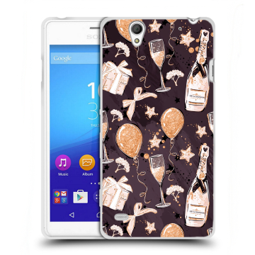 Пластиковый чехол на Sony Xperia C4 с принтом Новый год