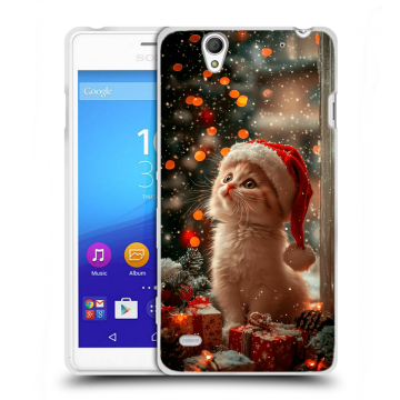 Пластиковый чехол на Sony Xperia C4 с принтом Новый год
