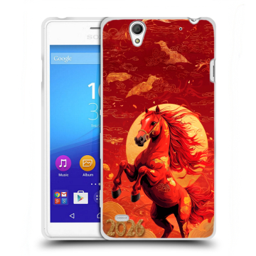 Пластиковый чехол на Sony Xperia C4 с принтом Новый год