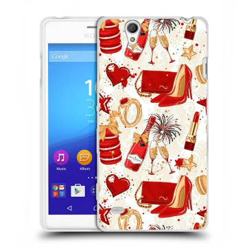 Пластиковый чехол на Sony Xperia C4 с принтом Новый год