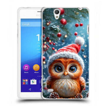 Пластиковый чехол на Sony Xperia C4 с принтом Новый год