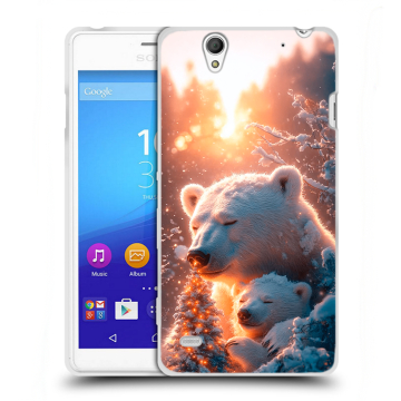 Пластиковый чехол на Sony Xperia C4 с принтом Новый год