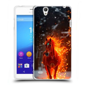 Пластиковый чехол на Sony Xperia C4 с принтом Новый год