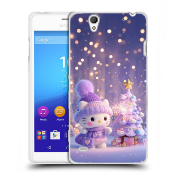 Пластиковый чехол на Sony Xperia C4 с принтом Новый год