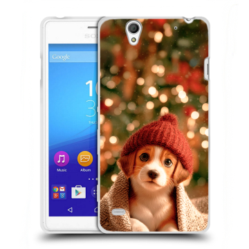Пластиковый чехол на Sony Xperia C4 с принтом Новый год