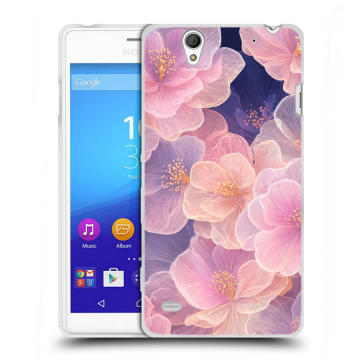 Пластиковый чехол на Sony Xperia C4 с принтом женский