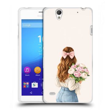 Пластиковый чехол на Sony Xperia C4 с принтом женский Пластиковый чехол на Sony Xperia C4 с принтом женский
