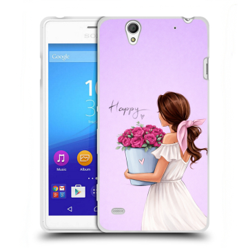 Пластиковый чехол на Sony Xperia C4 с принтом женский Пластиковый чехол на Sony Xperia C4 с принтом женский