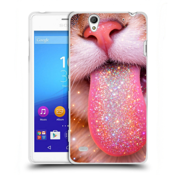 Пластиковый чехол на Sony Xperia C4 с принтом для девочек