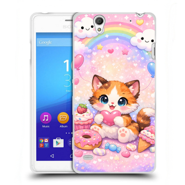 Пластиковый чехол на Sony Xperia C4 с принтом для девочек Пластиковый чехол на Sony Xperia C4 с принтом для девочек