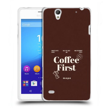 Пластиковый чехол на Sony Xperia C4 с принтом женский
