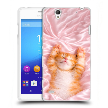 Пластиковый чехол на Sony Xperia C4 с принтом женский