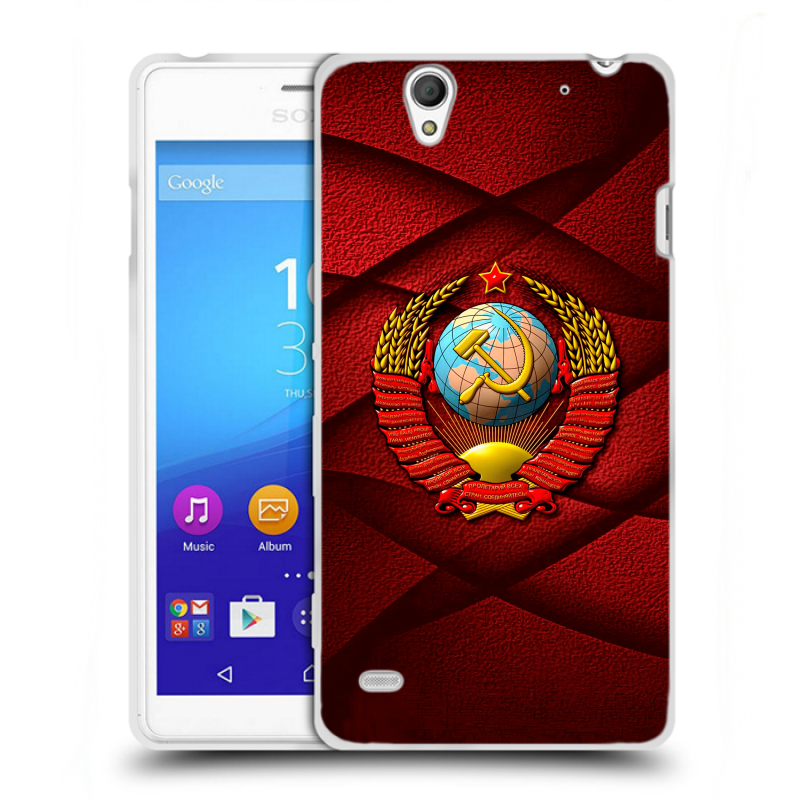 Пластиковый чехол на Sony Xperia C4 с принтом Герб СССР Пластиковый чехол на Sony Xperia C4 с принтом Герб СССР