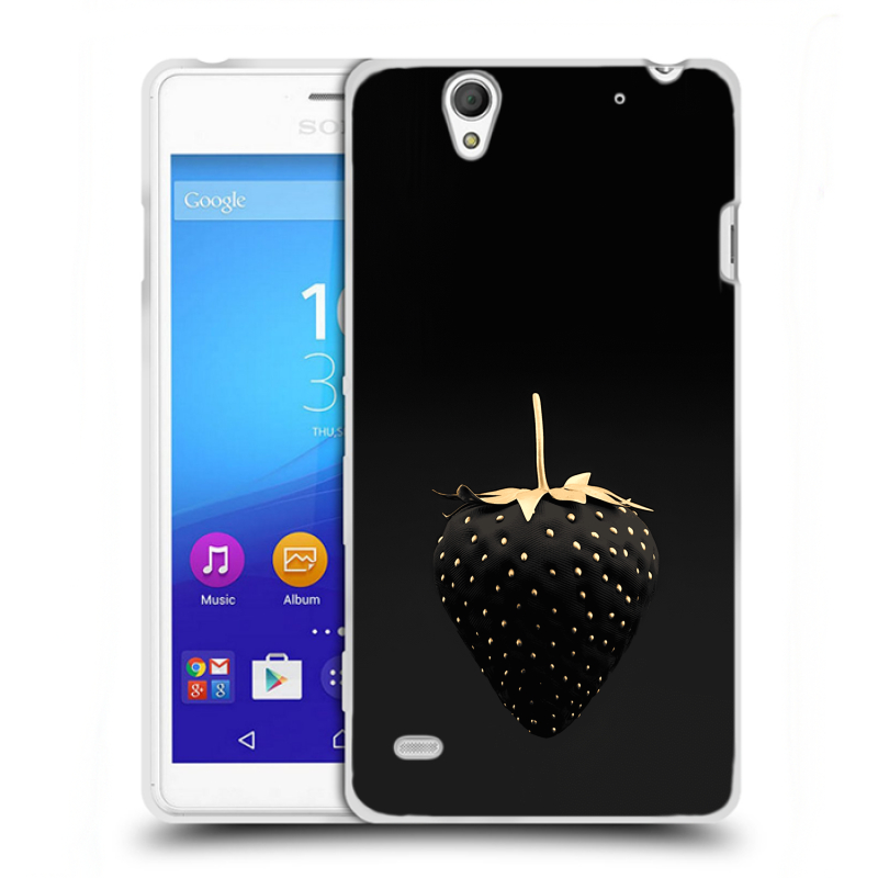 Пластиковый чехол на Sony Xperia C4 с принтом Черная клубника Пластиковый чехол на Sony Xperia C4 с принтом Черная клубника