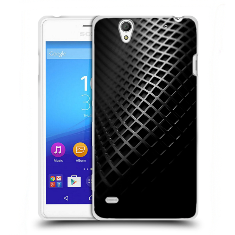 Пластиковый чехол на Sony Xperia C4 с принтом Текстура металла Пластиковый чехол на Sony Xperia C4 с принтом Текстура металла
