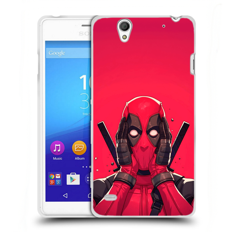 Пластиковый чехол на Sony Xperia C4 с принтом Дедпул Deadpool Пластиковый чехол на Sony Xperia C4 с принтом Дедпул Deadpool