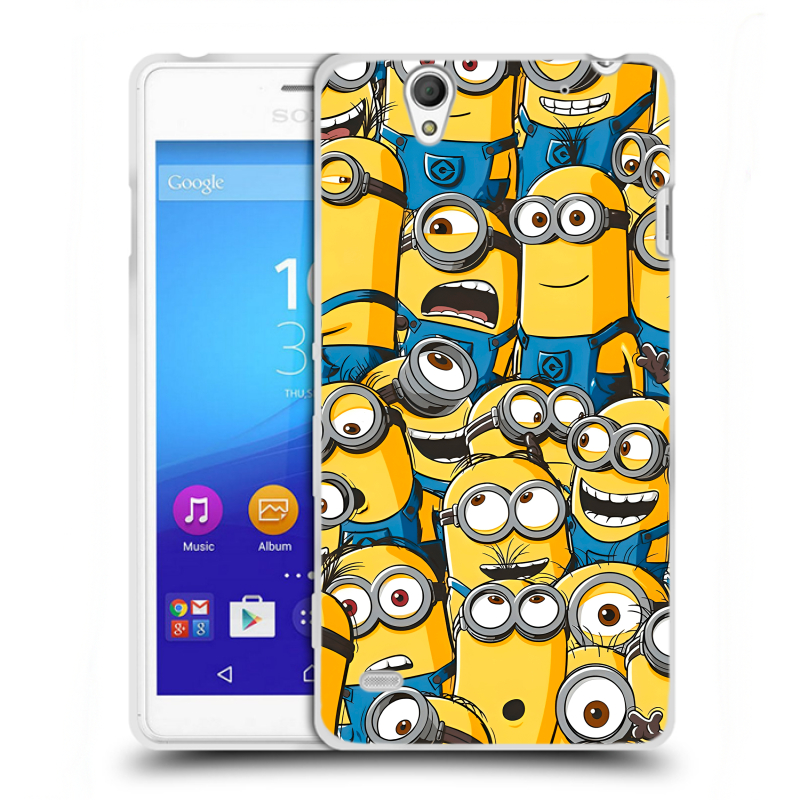 Пластиковый чехол на Sony Xperia C4 с принтом Миньоны Пластиковый чехол на Sony Xperia C4 с принтом Миньоны