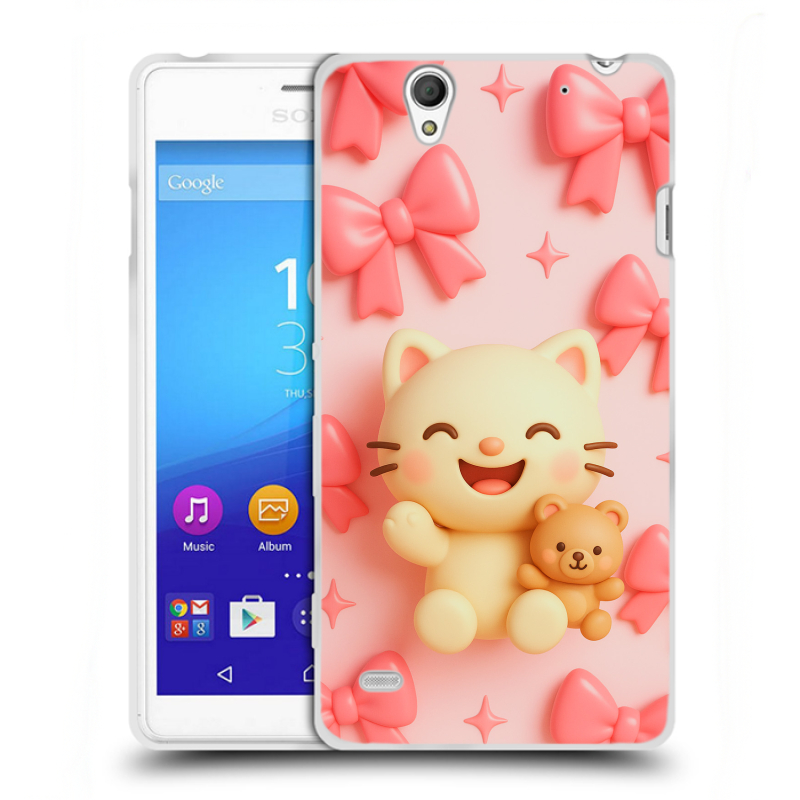 Пластиковый чехол на Sony Xperia C4 с принтом для девочек Пластиковый чехол на Sony Xperia C4 с принтом для девочек