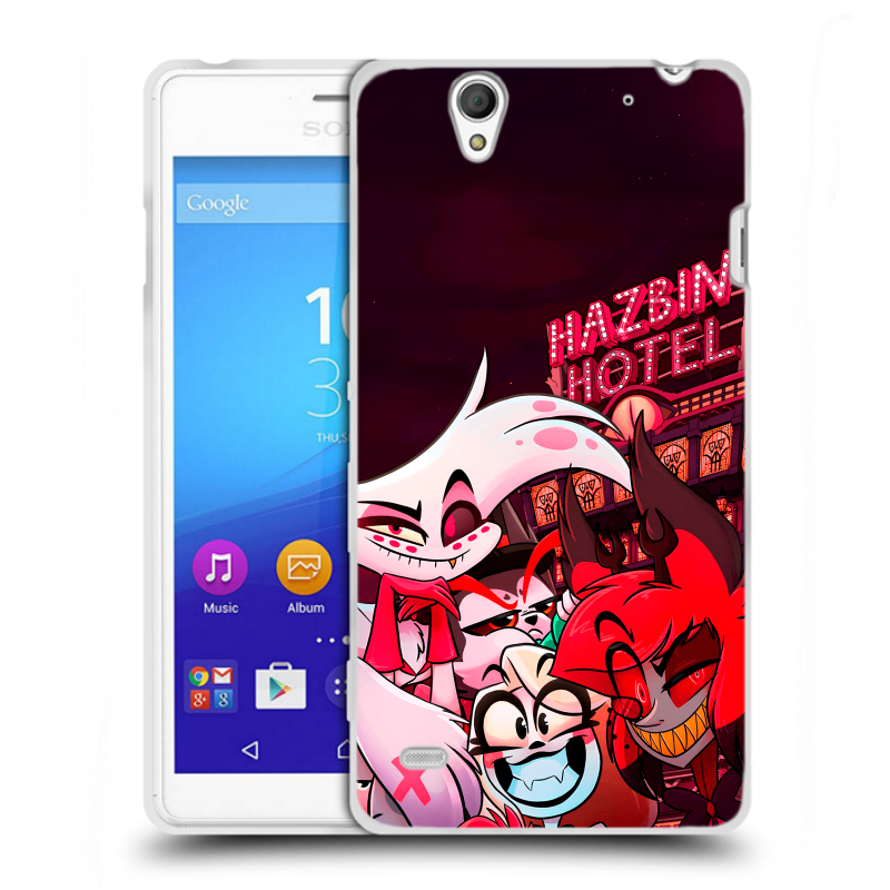 Пластиковый чехол на Sony Xperia C4 с принтом Hazbin Hotel Отель Хазбин Пластиковый чехол на Sony Xperia C4 с принтом Hazbin Hotel Отель Хазбин