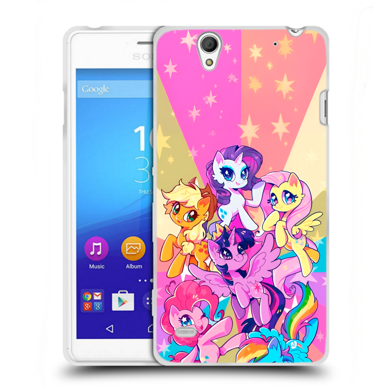 Пластиковый чехол на Sony Xperia C4 с принтом My little pony Дружба чудо Пластиковый чехол на Sony Xperia C4 с принтом My little pony Дружба чудо