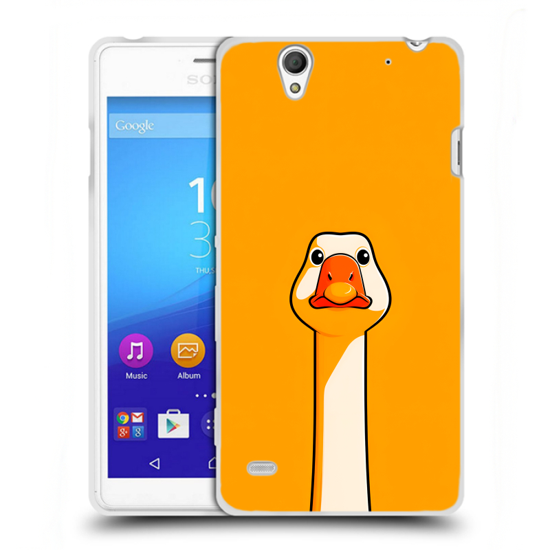 Пластиковый чехол на Sony Xperia C4 с принтом Смешная утка Пластиковый чехол на Sony Xperia C4 с принтом Смешная утка